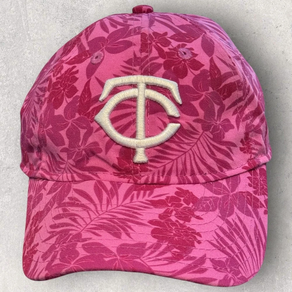 New Era Minnesota Twins 9TWENTY Youth Pink Floral Spring Training Hat